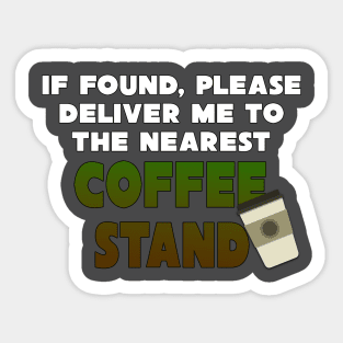 Coffee Stand Sticker